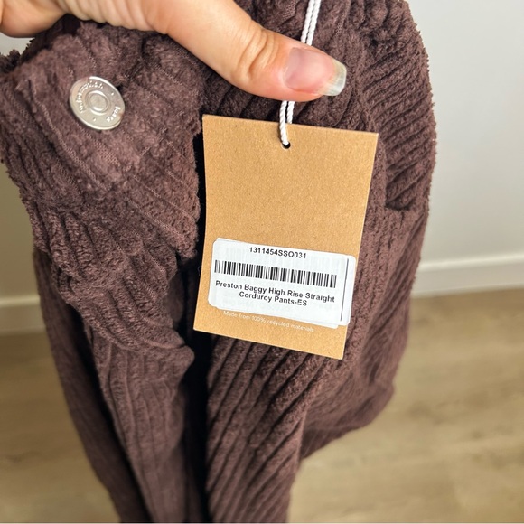 NWT Reformation 100% Organic Cotton Preston Baggy Straight Corduroy Pant 31 - Picture 12 of 14